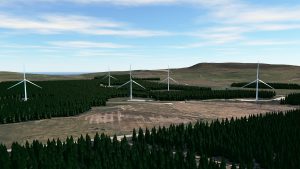 Wind - Camilty wind farm Harburn, West Lothian, Scotland